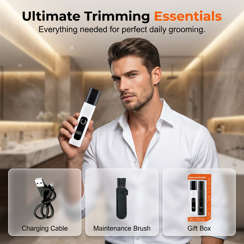 📢📢50% OFF !! ⏰Rechargeable Electric Nose Hair Trimmer