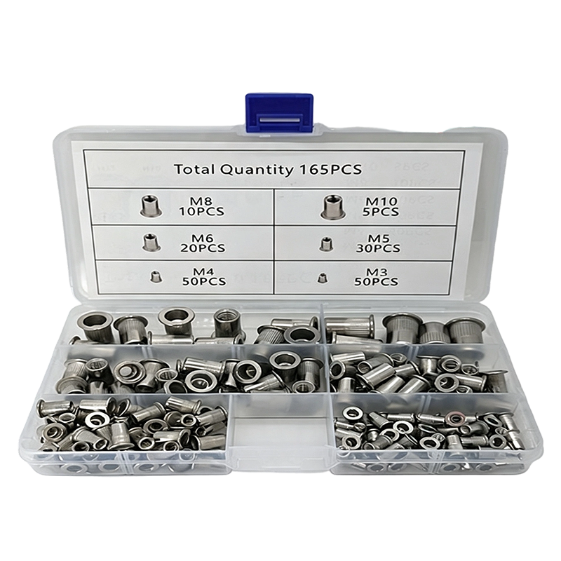 📢📢50% OFF !! ⏰Knurled Rivet Nut Assortment Kit