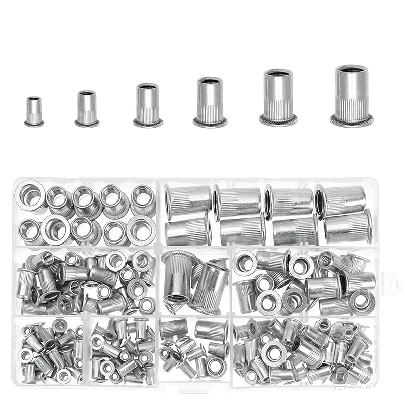 📢📢50% OFF !! ⏰Knurled Rivet Nut Assortment Kit