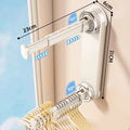 Foldable Telescopic Suction-Cup Hanger Rack